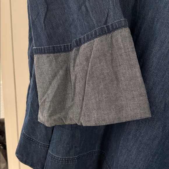 Dark Blue Denim Tunic Dress - Picture 6 of 8